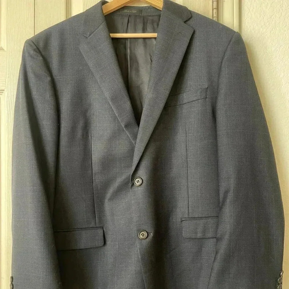 Lauren Ralph Lauren Men's‎ Blazer 44R Black 100% Wool Formal - Picture 1 of 14